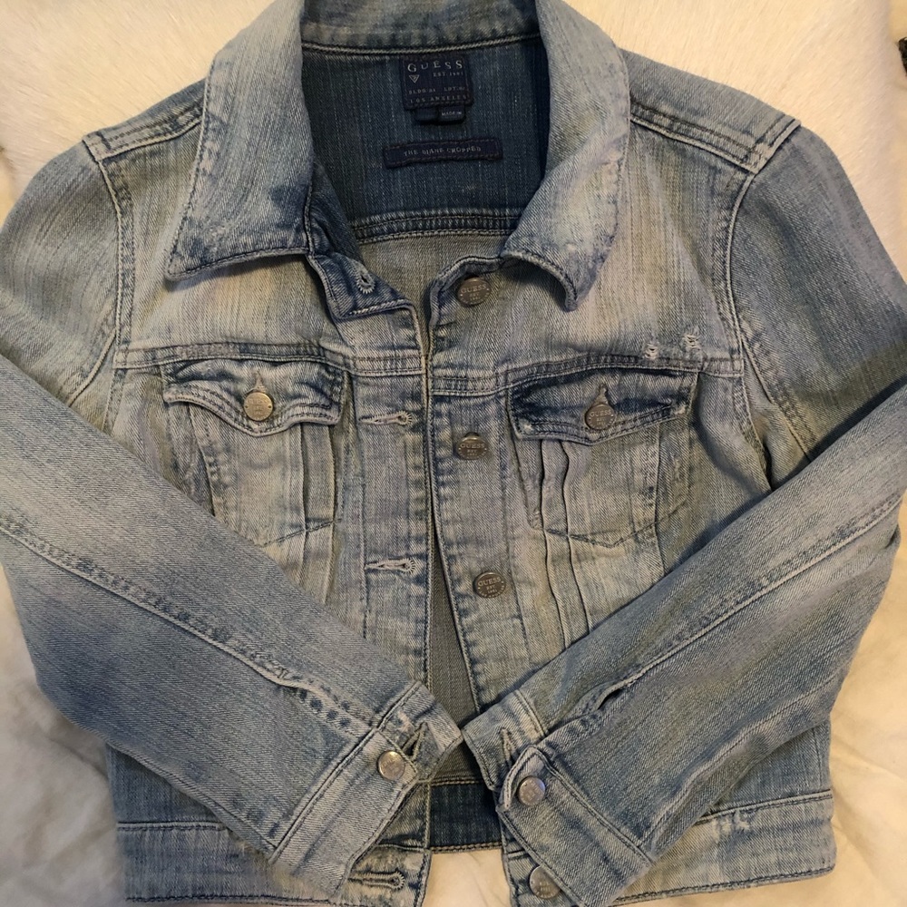 Light Wash Denim Guess Jacket